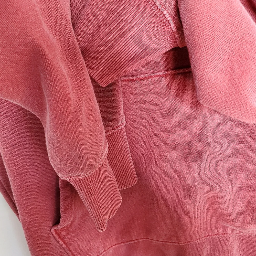 🍋5/$25The North face Mens Garment Dye Fleece Red Hoodie Small 052 - Picture 6 of 6